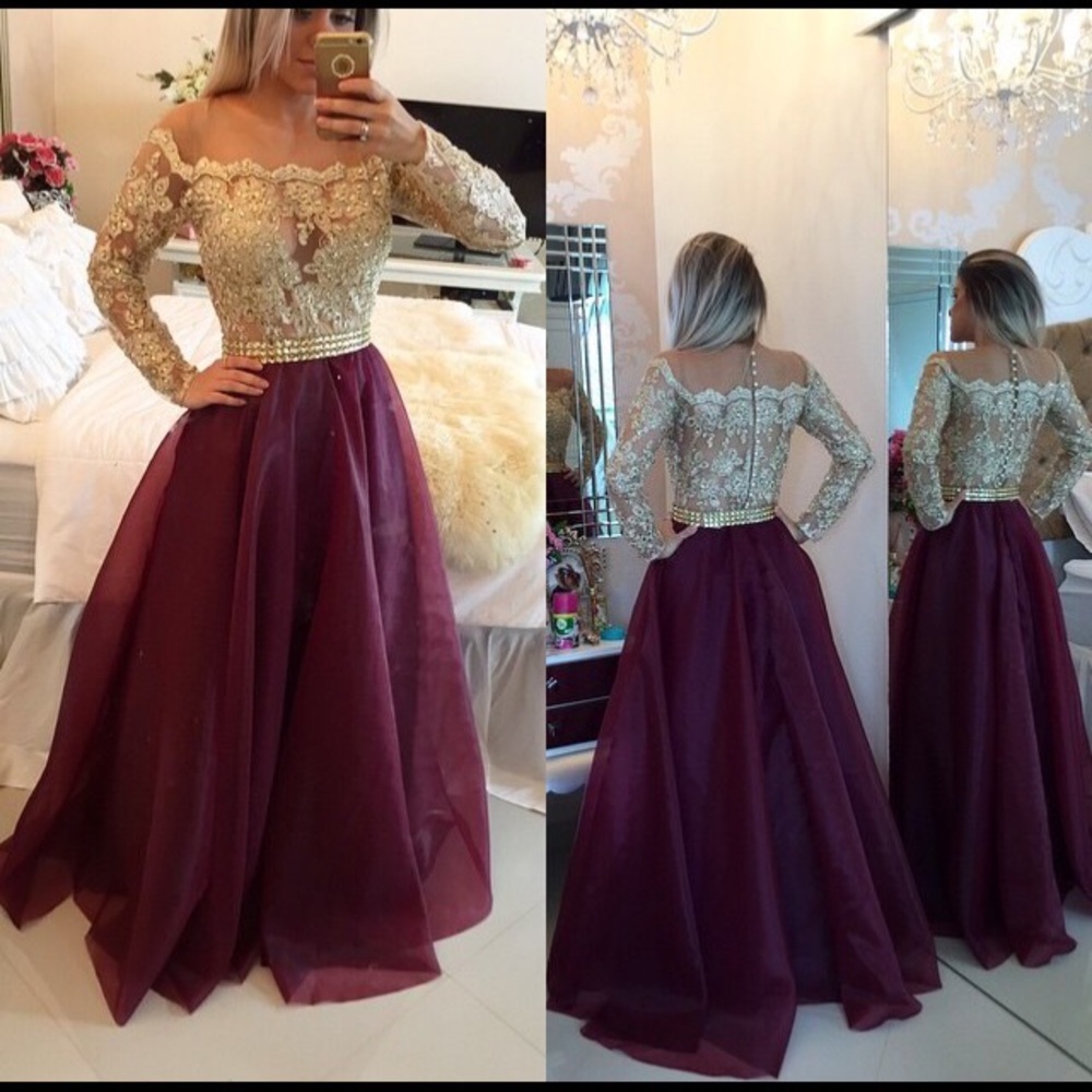 COPY - Burgundy Prom Dress